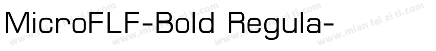MicroFLF-Bold Regula字体转换